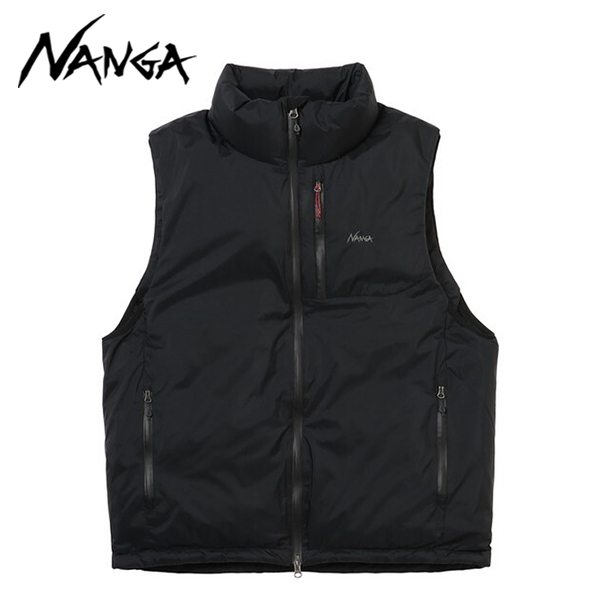 ナンガ NANGA オーロラテックス スタンドカラー ダウンベスト AURORA TEX STAND COLLAR DOWN VEST BLK L ND2441-1N010-A N0001638