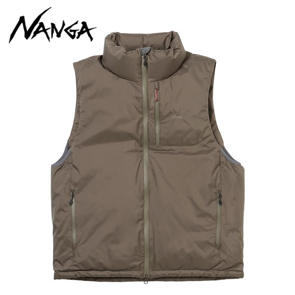 ナンガ NANGA オーロラテックス スタンドカラー ダウンベスト AURORA TEX STAND COLLAR DOWN VEST M.GRY M ND2441-1N010-A N0001642