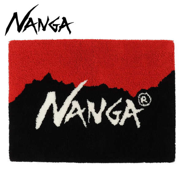 ナンガ NANGA LOGO RUG RED×BLK FREE NG2443-1Z009-A N0003185 NANGA ロゴラク