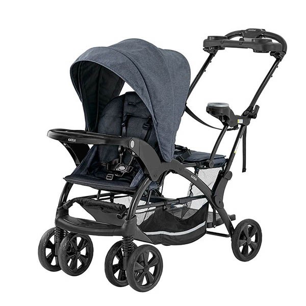 カトージ　二人でゴーDX　レインカバー付　縦型　二人乗りベビーカー 二人乗りベビーカー カトージ 二人でゴーDX 2人でゴー 2人