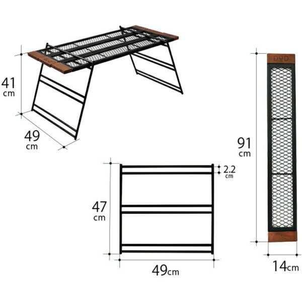 DOD テーブル テキーラテーブル TB4-746-BK dod アウトドア キャンプ 