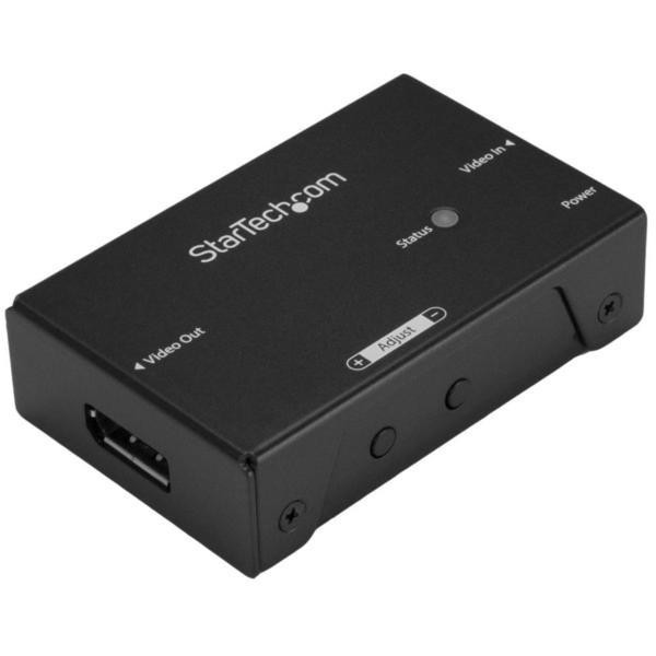 DPBOOST ブラック StarTech [DisplayPortブースター ディスプレイポートモニタ延長器 4K/60Hz]