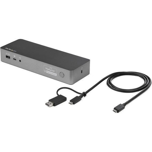 DK30C2DPPD ブラック&amp;スペースグレー StarTech [ドッキングステーション USB Type-C &amp; USB-A デュアル4K60Hz 60W USB PD] メーカー直送