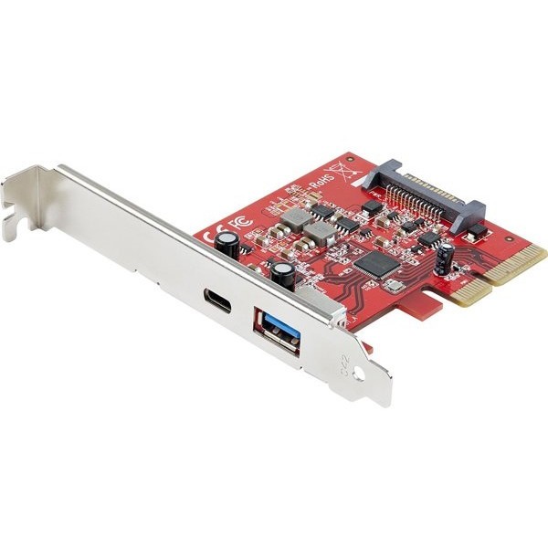 PEXUSB311AC3 レッド StarTech [USB-C増設PCI Expressインターフェースカード 2ポート10Gbps USB 3.2 Gen 2x1]の通販は