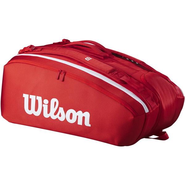 WR8036601001 SUPER TOUR WILSON RED 15PK 2025 Red ウィルソン [テニスラケットバッグ]