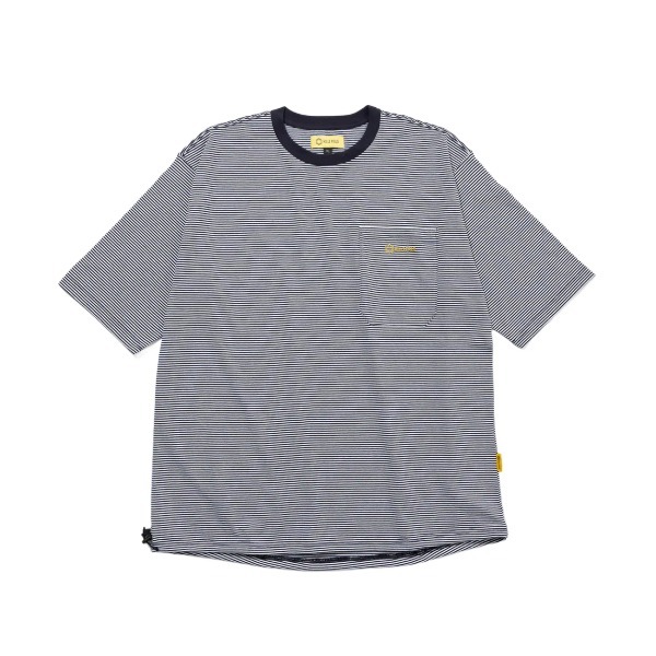 ヒルズフィールド HF-TSH-BRPwhtl FIELD BORDER BIG POCKET T-SHIRT ホワイト L HILLS FIELD Tシャツ