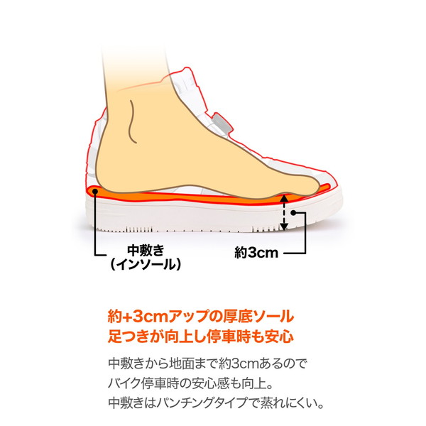 D49052 ライディング シューズ D-WPライディングシューズ DS-501 ホワイト 26.0cm デイトナ