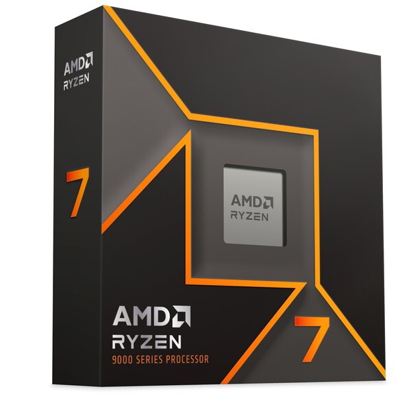 Ryzen 7 9700X AMD W/O Cooler WOF (8C/16T、3.8GHz、65W) [CPU]