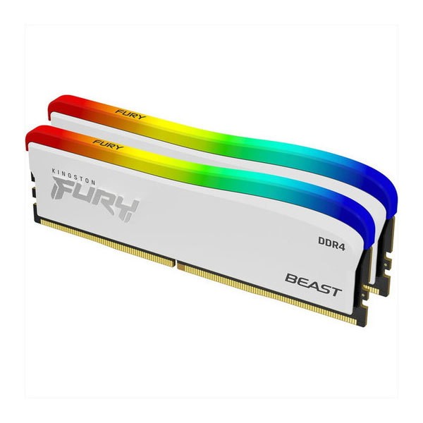 KF436C18BWAK2/32 16GBx2 3600MT/s DDR4 CL18 DIMM FURY Beast White RGB SE Kingston [デスクトップ用メモリ]