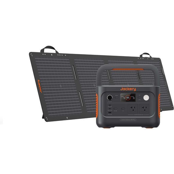 JSG-0610A Jackery Solar Generator 600Plus 100W mini ポータブル電源ソーラーパネルセット 632.3Wh AC出力コンセント2口USB-C出力搭載の通販は