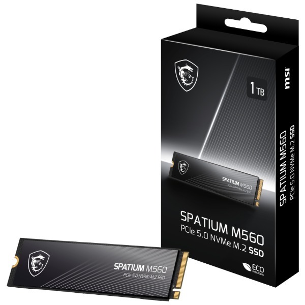 SPATIUM M560 PCIe 5.0 NVMe M.2 1TB MSI [M.2 内蔵SSD (1TB)] メーカー直送