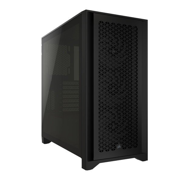 CC-9011240-WW iCUE 4000D RGB Airflow Tempered Glass Mid-Tower Black Corsair [ミドルタワー型PCケース]