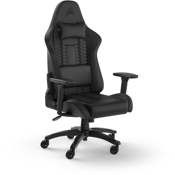 TC100 Leather Black (CF-9010050-WW) Corsair ブラック PUレザーモデル [ゲーミングチェア]