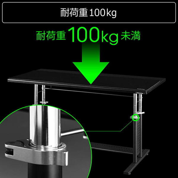 Bauhutte バウヒュッテ デスク BHD-1200HDM-BK ゲーミングデスクHD