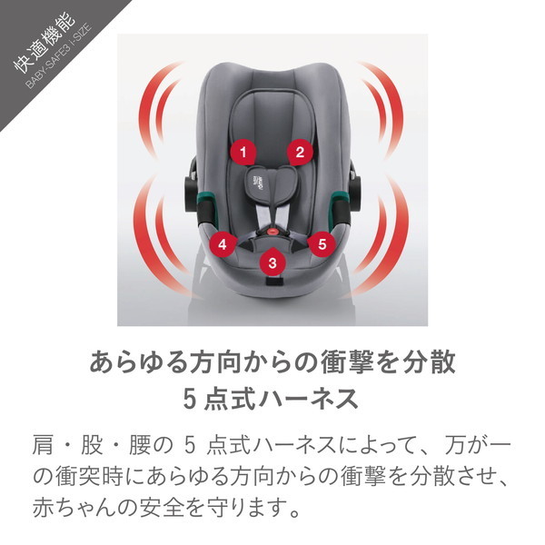 Britax Romer ベビーセーフ 3 アイサイズ スペースブラック ブリタックス [ベビーシート (新生児〜15ヶ月頃)]【保証期間：2年】_11