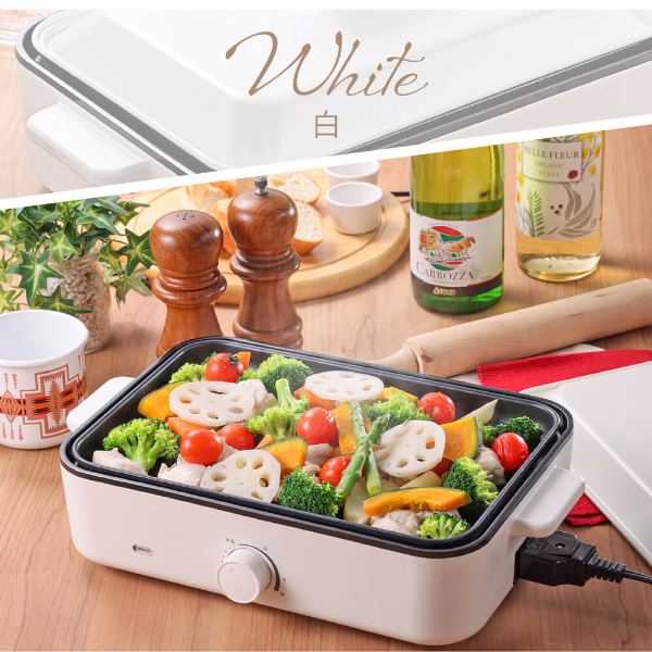 ホットプレート たこ焼き器 電気 コンパクト シンプル プレート2種