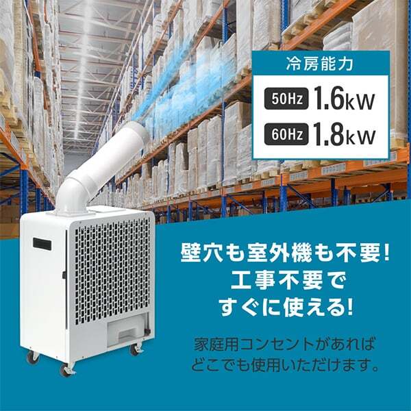 工場用スポットクーラー 業務用スポットクーラー2口未使用 KODEN社 