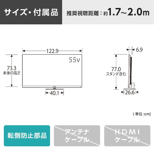 55Z875R TVS REGZA REGZA [55V型 地上・BS・110度CSデジタル 4Kチューナー内蔵 液晶テレビ]_1