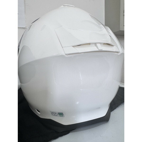 D61138 デイトナ DN010BTシステムヘルメットWH/M バイク用 SG規格 フリップアップ ピンロックシート付属 ホワイト Mサイズ(57-58cm)_1