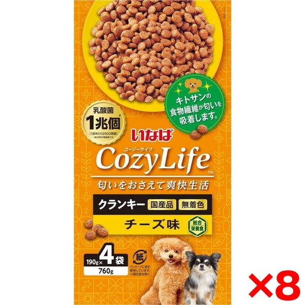 【8個セット】いなば Cozy Life クランキー チーズ味 190g×4袋 いなばペットフードの通販は