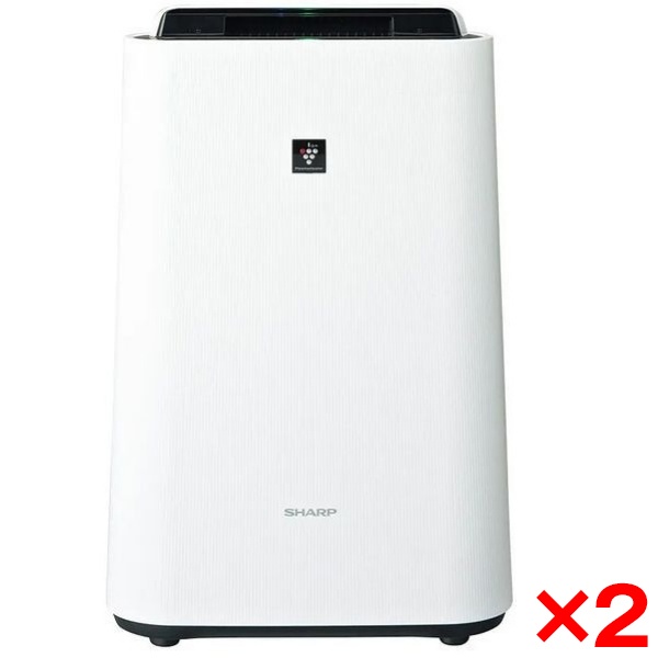 【2個セット】KC-S50-W SHARP ホワイト系 プラズマクラスター7000 [加湿空気清浄機 (畳数23畳 / 加湿14畳まで)]の通販は