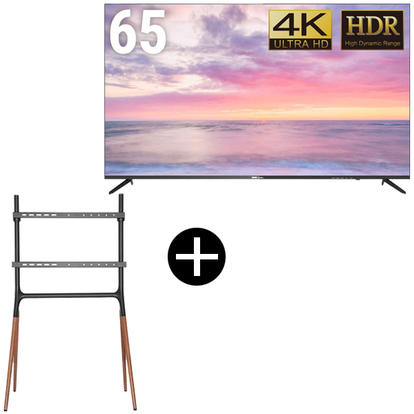 DKS-4K65DG6 65V型ワイド4Kディスプレイ + DKS-LS4L テレビスタンド (43〜65インチ) セット DMM.com メーカー直送