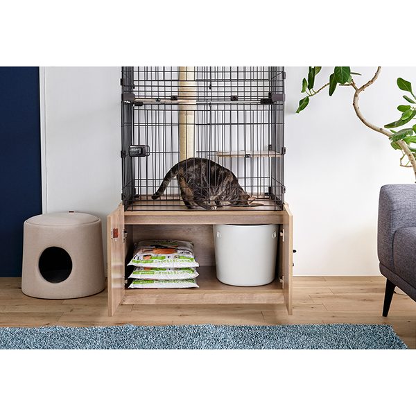 猫 PKC-800 アイリスオーヤマ ケージ 2段 おしゃれ 爪とぎ 猫 猫 PKC-800 アイリスオーヤマ ケージ 2段 おしゃれ 爪とぎ 猫