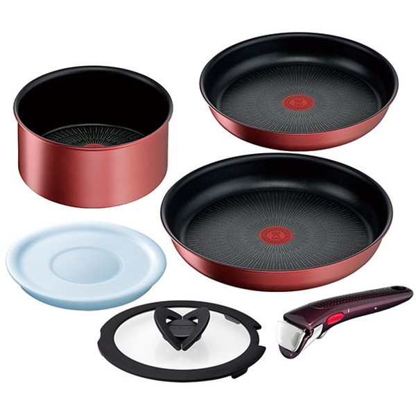 ティファール T-fal フライパン 6点セット IH対応 L38391 インジニオ・ネオ IHルージュ・アンリミテッド セット6 ガス 取っ手