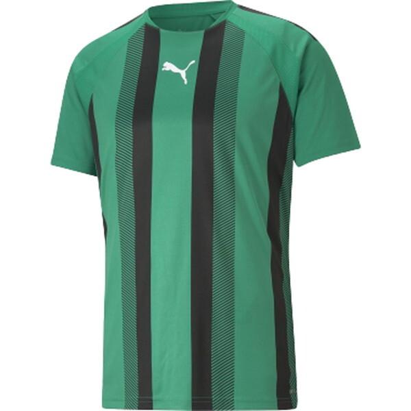 プーマ サッカーシャツ TEAMLIGA ストライプ ゲームシャツ グリーン XL 705152 05 PUMA