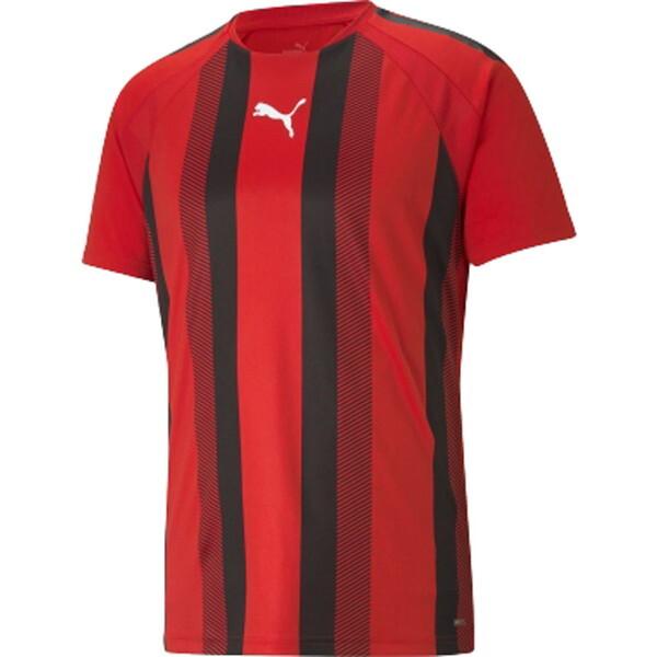プーマ サッカーシャツ TEAMLIGA ストライプ ゲームシャツ レッド M 705152 01 PUMA