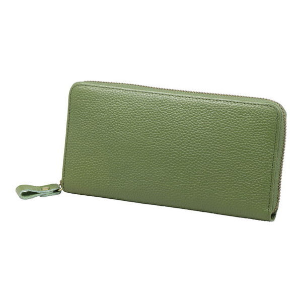 豊岡工房 牛革が分けられる長財布 オリーブ 377403 小田清