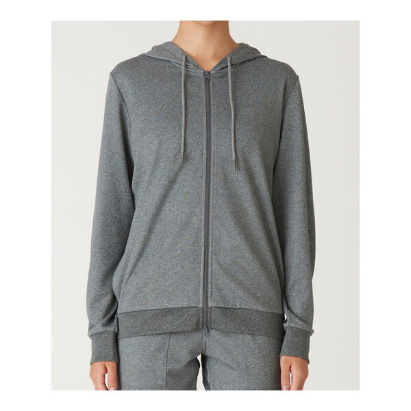 リアルストーン パーカー RS-C522JK-GRAY-M グレー Mサイズ 身丈63.5 トレーニングウェア レディース 上 長袖 スポーツ アウトドア 冬 消臭 吸水 速乾