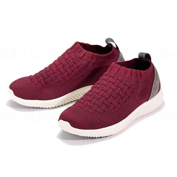 SaiSai ストレッチニットスニーカー WG140 ワイン M マリアンヌ メーカー直送 5,060円