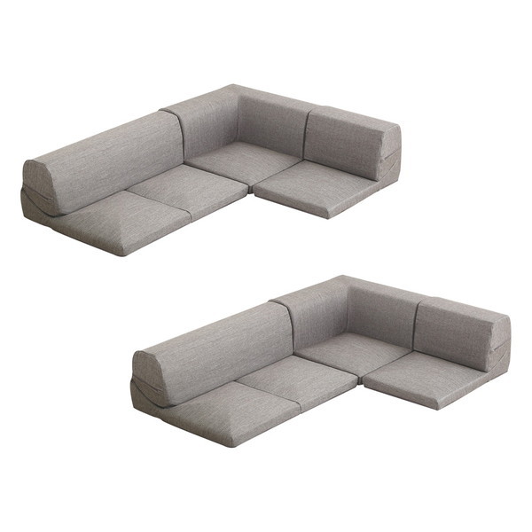 SH-07-LTNSET カバーリングコーナーローソファセット Lantana 2セット グレー ホームテイスト メーカー直送の通販は 27,957円