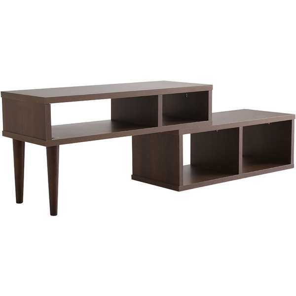 LA-75EX ウォールナット コンパクト伸縮テレビ台(32型まで)コーナー ローボード リビング収納 LEAD リード ホームテイスト メーカー直送の通販は 7,990円