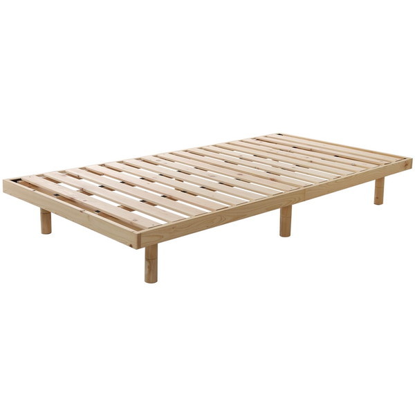 LHK-02S 総檜脚付きすのこベッド(シングル) Pierna-ピエルナ- ナチュラル ホームテイスト メーカー直送