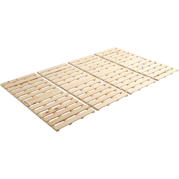 HNK-4-SD すのこベッド四つ折り式 檜仕様(セミダブル) 涼風 ナチュラル ホームテイスト メーカー直送の通販は