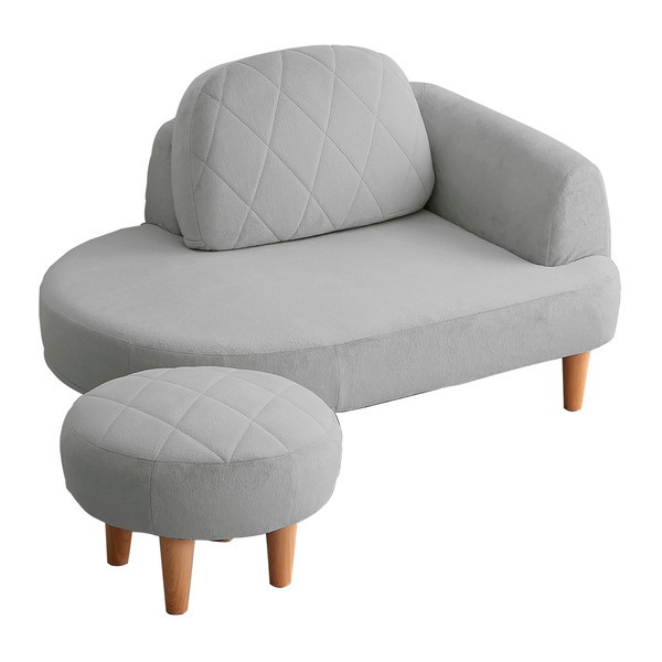 SH-07-OKCS コンパクトカウチソファ Chammy-チャミー- グレー ホームテイスト メーカー直送の通販は 23,960円