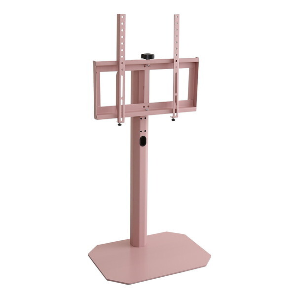 北欧インテリア 八角壁寄せテレビスタンドHOOTG--PK ピンク ロータイプ 単品 ホームテイスト メーカー直送