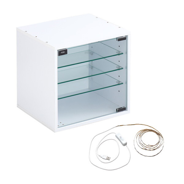 コレクションキューブラック 深型タイプ LEDセットQCLR-D29-SET--WH ホームテイスト メーカー直送の通販は