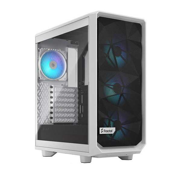 FD-C-MES2C-08 Meshify 2 Compact RGB White TG Clear Tint Fractal Design [ミドルタワー型PCケース]