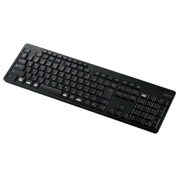 TK-FBM118SKBK ブラック ELECOM [Bluetooth静音フルキーボード (日本語配列109キー+9キー)] メーカー直送の通販は 5,472円