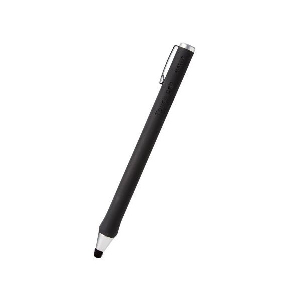 P-TPBPENBK タッチペン タブレット iPad スマホ ボールペン型 好感度タイプ 太軸 ブラック タブレット学習 学校 子供 キッズ ELECOM