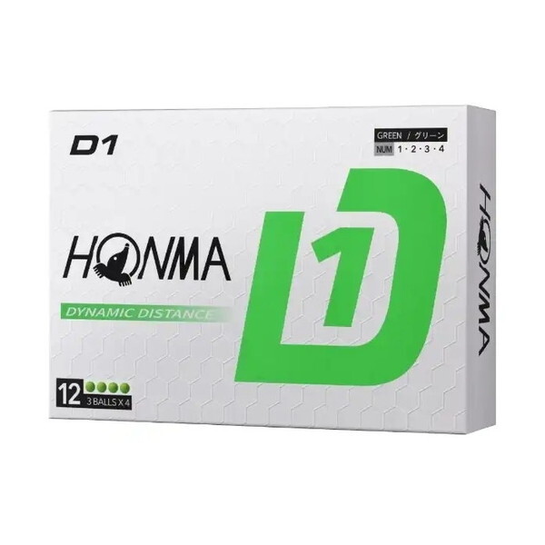 2024年モデル　本間ゴルフ　ホンマD1 　ゴルフボール　2ダース　ホワイト 即日オウンネーム ホンマゴルフ HONMA D1 ゴルフボール 2024モデル 3