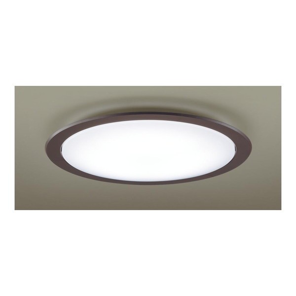 LED 照明器具 シーリングライト 14畳 リモコン付き 調色 パナソニック PANASONIC LGC61124 ダークブラウン [洋風LEDシーリングライト (〜14畳/調色・調光) リモコン付き]の通販は