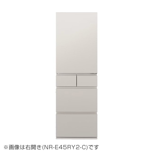 冷蔵庫 450L 左開き NR-E45RY2L-C マットライトベージュ コンパクトBIG