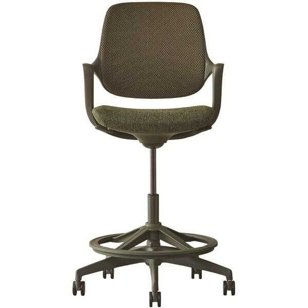 ケイラ カウンターチェア GN/GN 480277 関家具 グリーン [オフィスチェア] メーカー直送