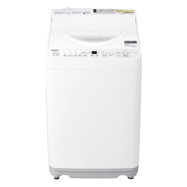 ES-TX6J-W SHARP ホワイト系 [縦型洗濯乾燥機 (洗濯6.5kg/乾燥3.5kg 