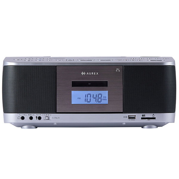 AX-KCR70(S) 東芝 しろがね色 AUREX [CDラジカセ(広広としたFM相応う / Bluetooth相応う)]