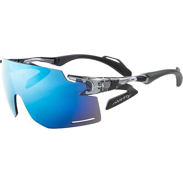 エアフライ AF-301 C-34BK 鼻パッドがないスポーツサングラス フレーム/クリアーアッシュ、レンズ/ブルーミラー AirFly ユニセックス